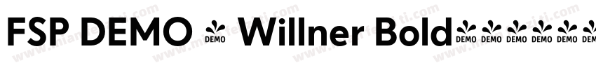 FSP DEMO - Willner Bold字体转换